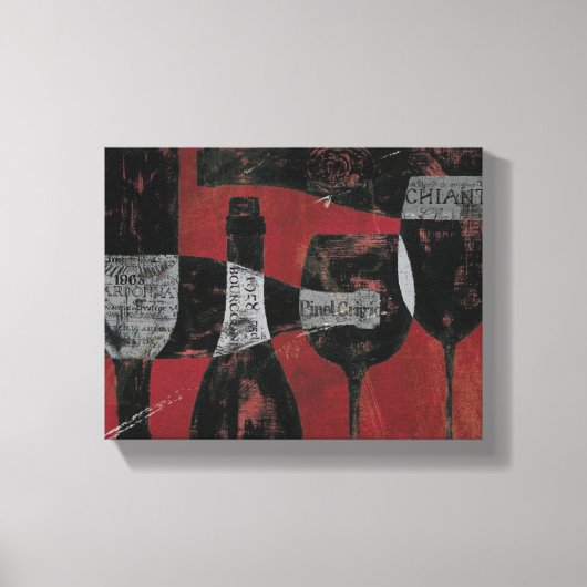 Wijnselectie Canvas Afdruk (Voorkant)