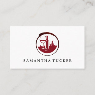 Wijnstad Rode Logo   wijnmakerij Visitekaartje