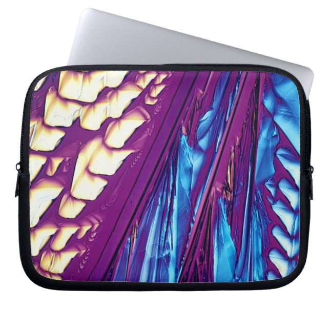 Wijnsteenzuur Crystals Laptop Sleeve (Voorkant)