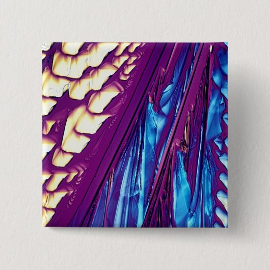 Wijnsteenzuur Crystals Vierkante Button 5,1 Cm (Voorkant)