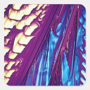 Wijnsteenzuur Crystals Vierkante Sticker