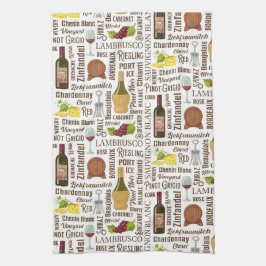 Wijnstijlen Keukenhanddoek