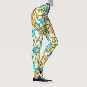 Wijnstok door William Morris, Vintage Textielkunst Leggings