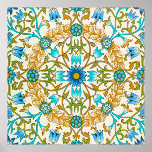 Wijnstok door William Morris, Vintage Textielkunst Poster