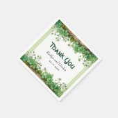 Wijnstok en hout St Patricks Dag groene grens brui Servet (Hoek)