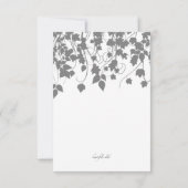 Wijnstokje Bereavement Hartelijk dank Bedankkaart (Achterkant)