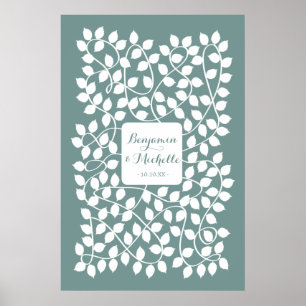 Wijnstokken - 150 Signature Guest Book Alternative Poster