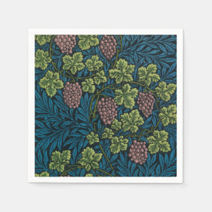 Wijnstokken met trossen roze druiven servet