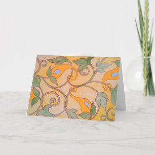 Wijnstokken op goud kaart