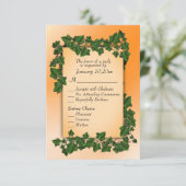 Wijnstokken op Oranje Herfst RSVP met hoofdgerecht (Staand voorkant)