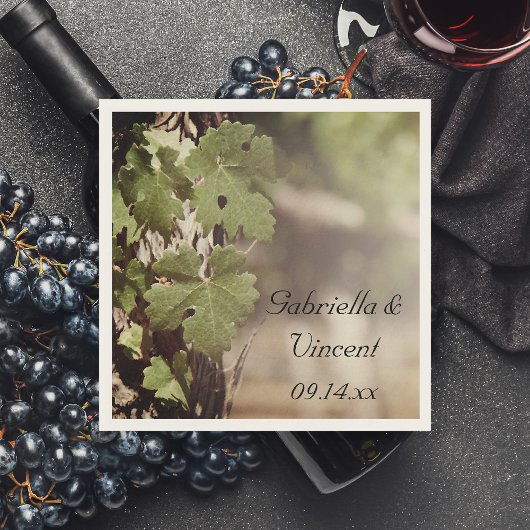 Wijnstokrassen voor druiven servetten