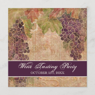 Wijntesteeltpartij Uitnodiging met gebruikmaking v