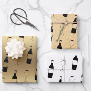 Wijnthema Wapenpapier - Wijnlade - Gift Wrap Inpakpapier Vel