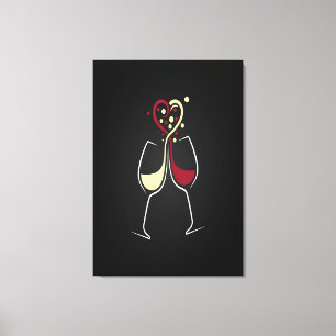 Wijntijd Canvas Afdruk
