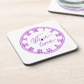 Wijntijd op een bier onderzetter (Linkerzijde)