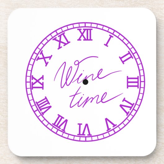 Wijntijd op een bier onderzetter (Voorkant)