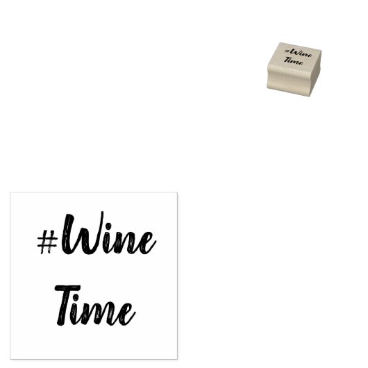 Wijntijd Rubberstempel (Gestempeld)