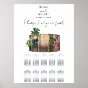 Wijnvat wijnmakerij wijngaard bruiloft zithoek gra poster