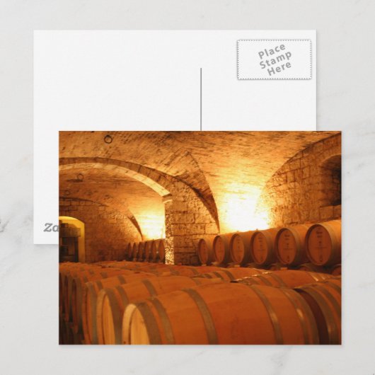Wijnvaten-Briefkaart Briefkaart (Voorkant / Achterkant)