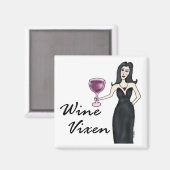 Wijnvixen (geen Gezegde) magneet (Voorkant / Achterkant)