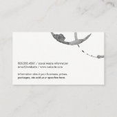 Wijnvlek Grunge Wijnglas Sommelier Visitekaartje (Achterkant)