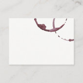 Wijnvlek (wijnglas) / Variatie Visitekaartje (Achterkant)