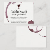 Wijnvlek (wijnglas) / Variatie Visitekaartje (Voorkant / Achterkant)