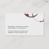 Wijnvlek (wijnglas) visitekaartje (Achterkant)