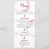 Wijnvlekken Bruiloft Menu (Voorkant)