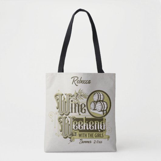 Wijnweek met de Canvas tas meisjes (Voorkant)