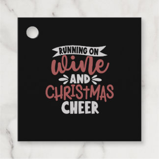 Wijnwijn en kerstkerstwijn bedankjes labels