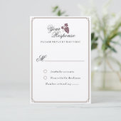 Wijnwijnbouw Modern RSVP-kaart RSVP Kaartje (Staand voorkant)