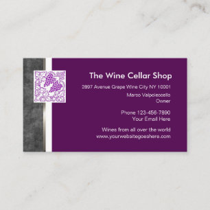 Wijnwinkel Visitekaartje