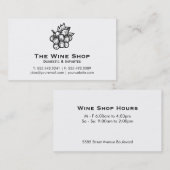 Wijnwinkel Visitekaartje (Voorkant / Achterkant)