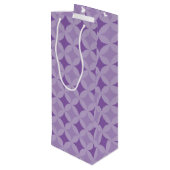 Wijnzak - overlappende cirkels wijn cadeautas (Achterkant Gekanteld)