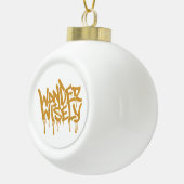 Wijs afdwalen keramische bal ornament (Rechts)