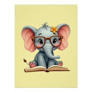 Wijs Baby Olifantje Perfect Poster