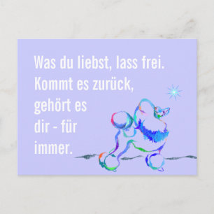 Wijs Poodle Briefkaart