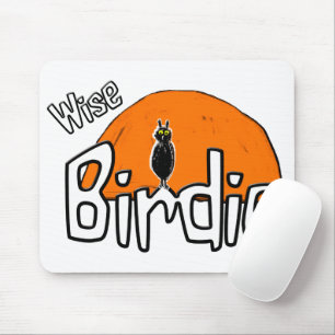 Wijs vogeltje muismat
