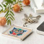 "Wijsheid door pagina's" Sleutelhanger (Zijkant)