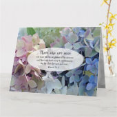 Wijsheid Hydrangeas Pastor Waardering Kaart (Gele Bloem)