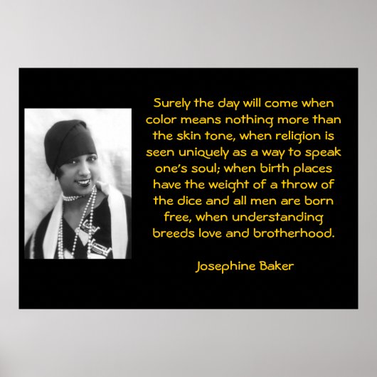 wijsheid: Josephine Bakers Poster (Voorkant)