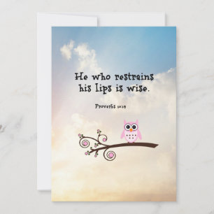 Wijsheid - Spreuken 10:19 Kaart