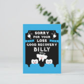 Wijsheid Tanden Extractie Get Well Kaart (Staand voorkant)