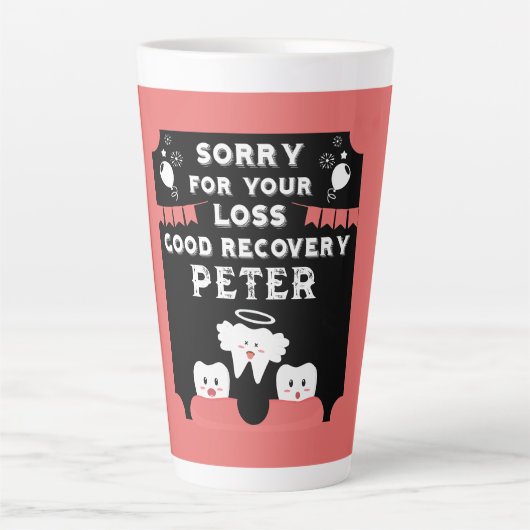 Wijsheid Tanden Extractie Get Well Latte Mok (Voorkant)