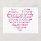 Wijsheid van Boven Inspirerend Post Kaart (Voorkant)