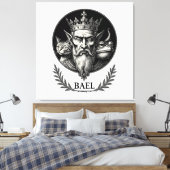 Wijsheid van de drievoudige blik van Bael Canvas Afdruk (Insitu (Slaapkamer))
