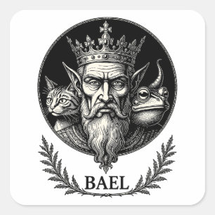 Wijsheid van de drievoudige blik van Bael Vierkante Sticker