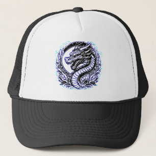 Wijsheidsdraak Blauw Trucker Pet