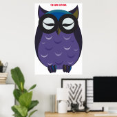Wijsoude Poster van de Uil (Thuiskantoor)